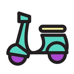 Vespa scooter icon