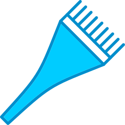 Hair dye brush icon