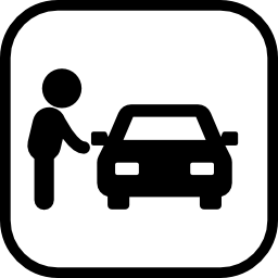 parking hommes signe Icône