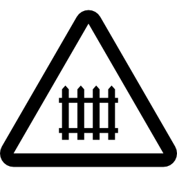 Rail crossing icon