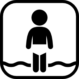 Beach sign icon