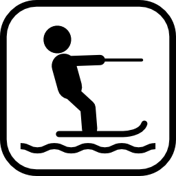 signo de jet surf icono