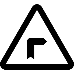 simbolo di svolta a destra icona