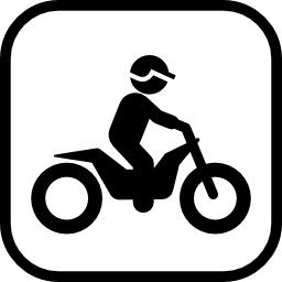 montar en moto icono
