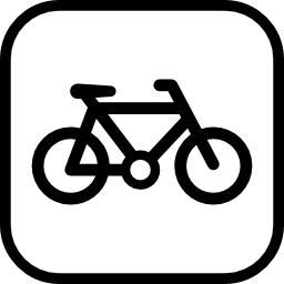 Bicycle sign icon