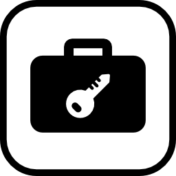 veilige koffer icoon