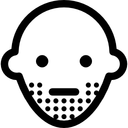 수염이있는 얼굴 icon