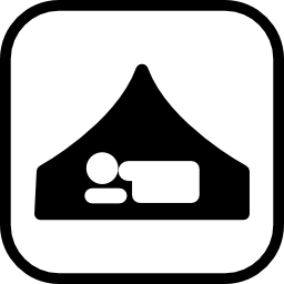 Sleeping in Tent icon