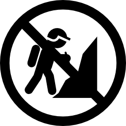 No Trekking icon