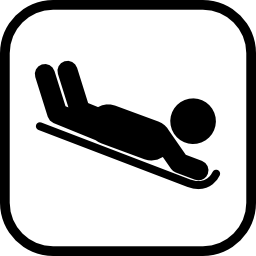 Snow slide zone icon