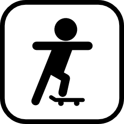 schaatsen teken icoon