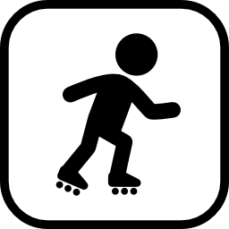 Skating sign icon