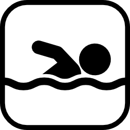 segno di nuoto icona