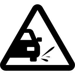 Slippy road sign icon
