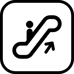 Mechanical stairs icon