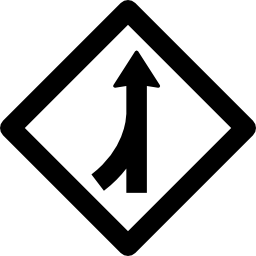 intersección izquierda icono