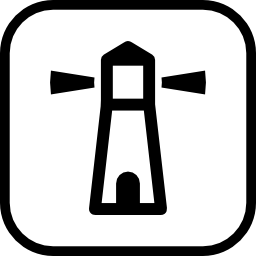 leuchtturm zeichen icon
