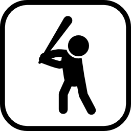 bateador de béisbol icono