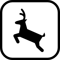 segno di cervo icona