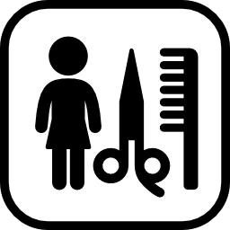 coiffeur femme Icône