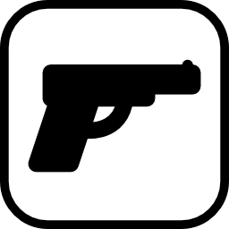 signo de pistola icono