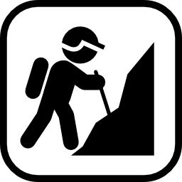 trekking teken icoon