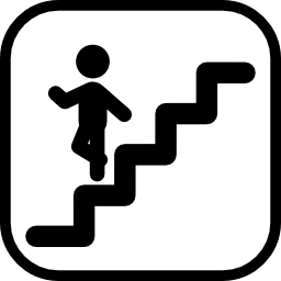 caminando por las escaleras icono