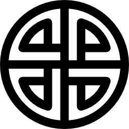 símbolo redondo Ícone