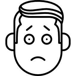 Sadness Boy Face icon