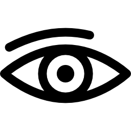 Eye with eyebrow icon