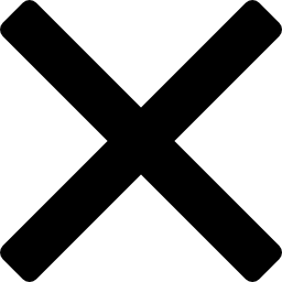 símbolo x icono