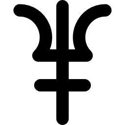 símbolo de neptuno icono