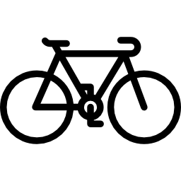 bicicleta de estilo antiguo icono