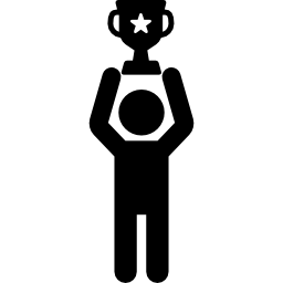 Man with Trophy icon