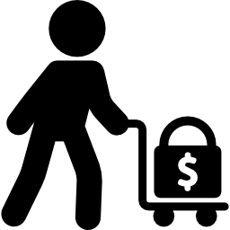 Man Carrying Money icon