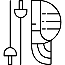 attrezzatura da scherma icona