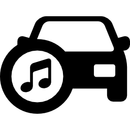 voiture avec musique Icône
