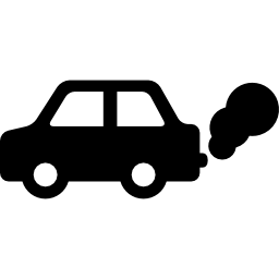 contaminación del coche icono