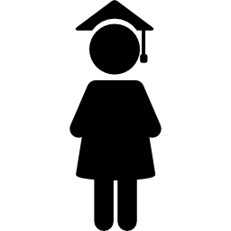 졸업 여자 icon