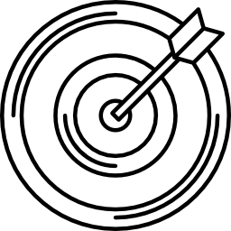 objetivo con flecha icono