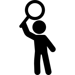 Man with Magnifying Flass icon