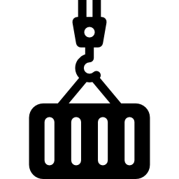 kontener w dźwigu ikona