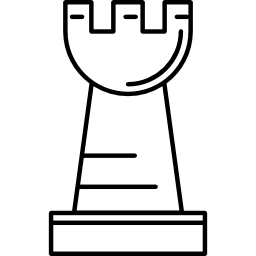 torre de ajedrez icono
