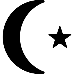 półksiężyc i gwiazda ikona