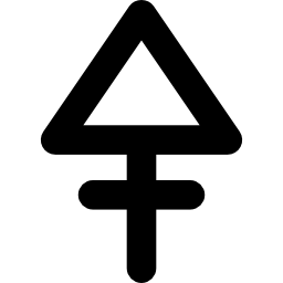 símbolo triangular Ícone