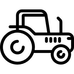 tractor mirando a la derecha icono