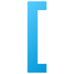 오픈 브래킷 icon