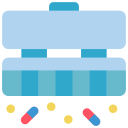 caja de pastillas icono