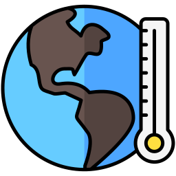 calentamiento global icono