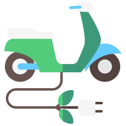 Electric scooter icon